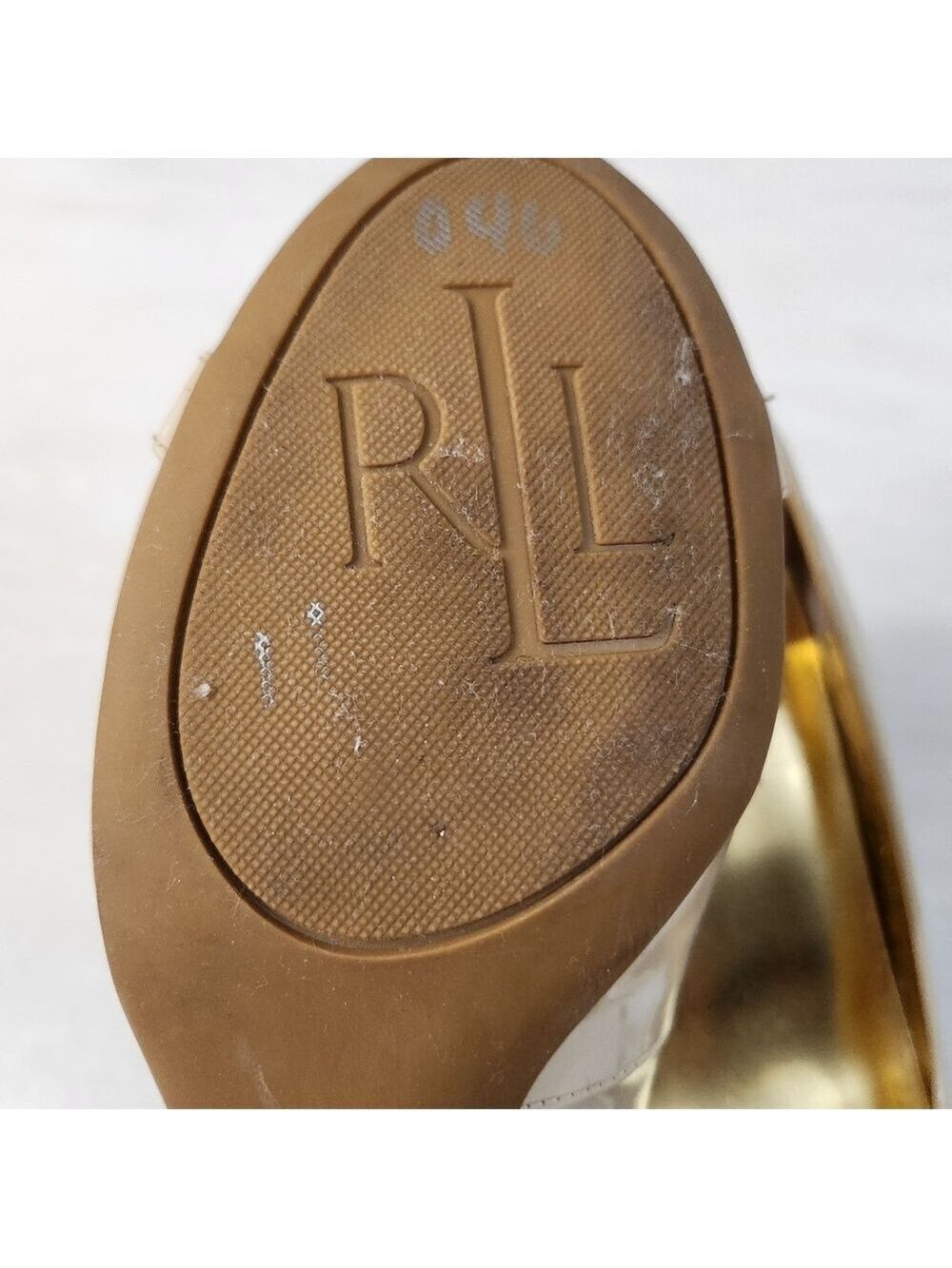 Ralph Lauren  Cream Patent Leather Shoes - Picture 6 of 10